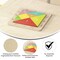 Flash Furniture Bright Beginnings Commercial Natural Birch Plywood STEM Tangram Shape Building Learning Board MK-MK00538-GG - alternate 7